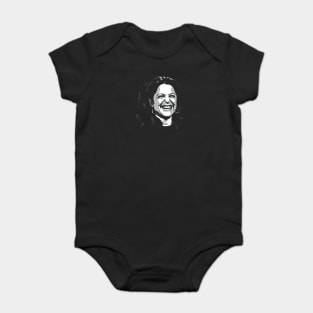 Gilda Radner greyscale Baby Bodysuit